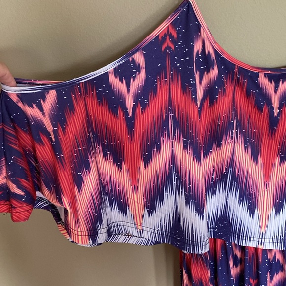 πLILY OF FIRMIANA- NWT Maxi Sun dress with cut out shoulders- Sz 4X - Picture 4 of 11